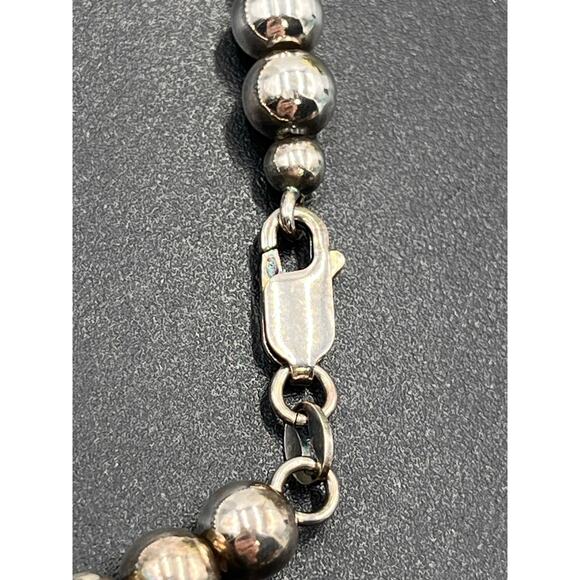 KARIZMA SPA KA 1722 Italy Sterling Silver 925 Beaded 5mm Ball Bracelet 7.5” - Picture 4 of 8